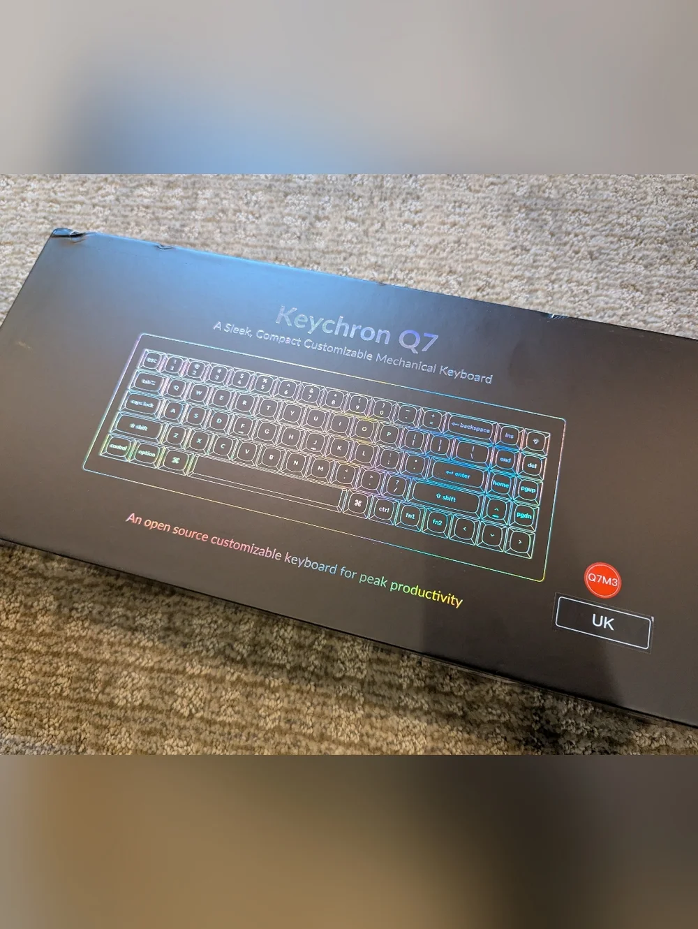 NEW Keychron Q7 QMK Custom Mechanical Keyboard Compact 70% Wired
